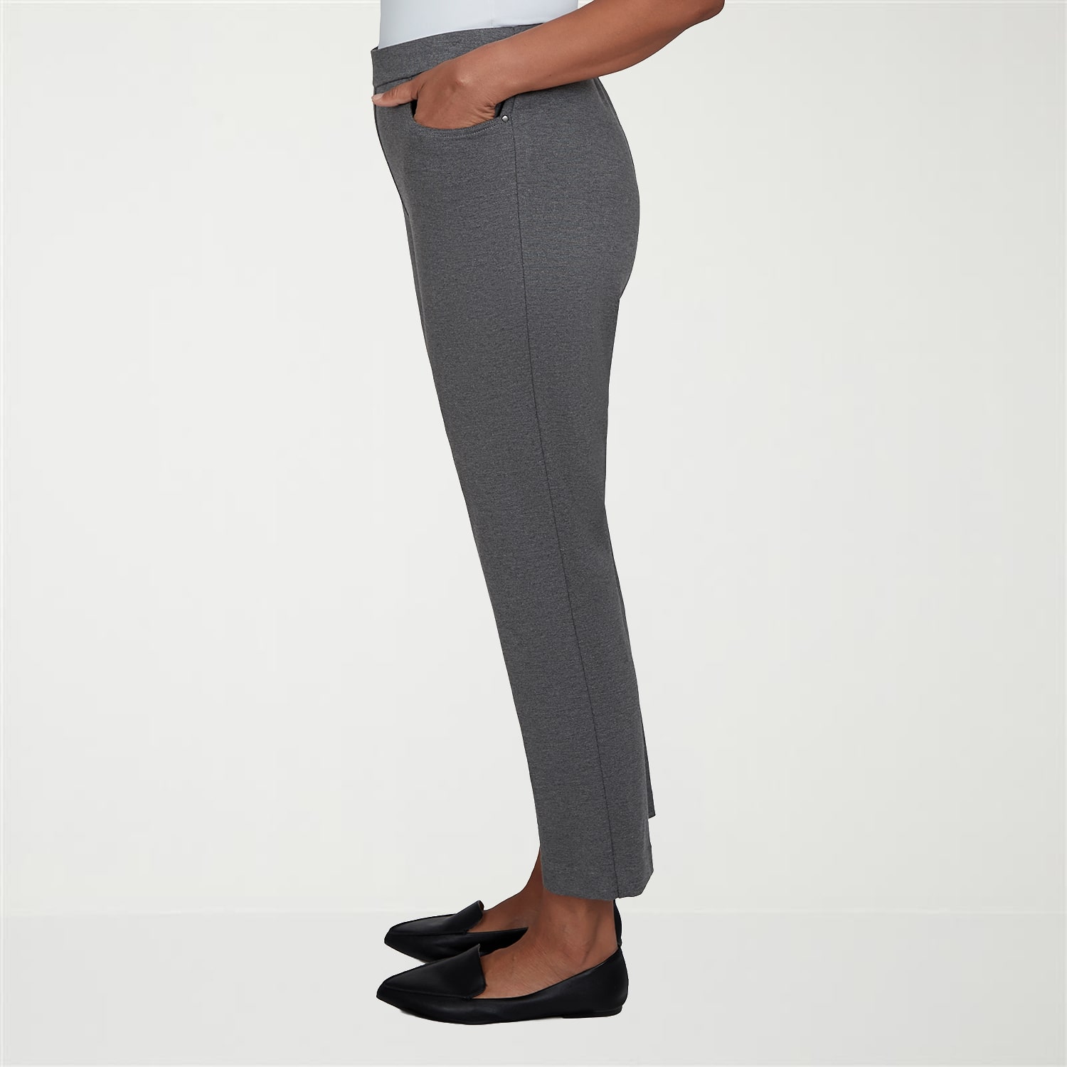 Alfred Dunner Regent Street Womens Straight Pull-On Pant
