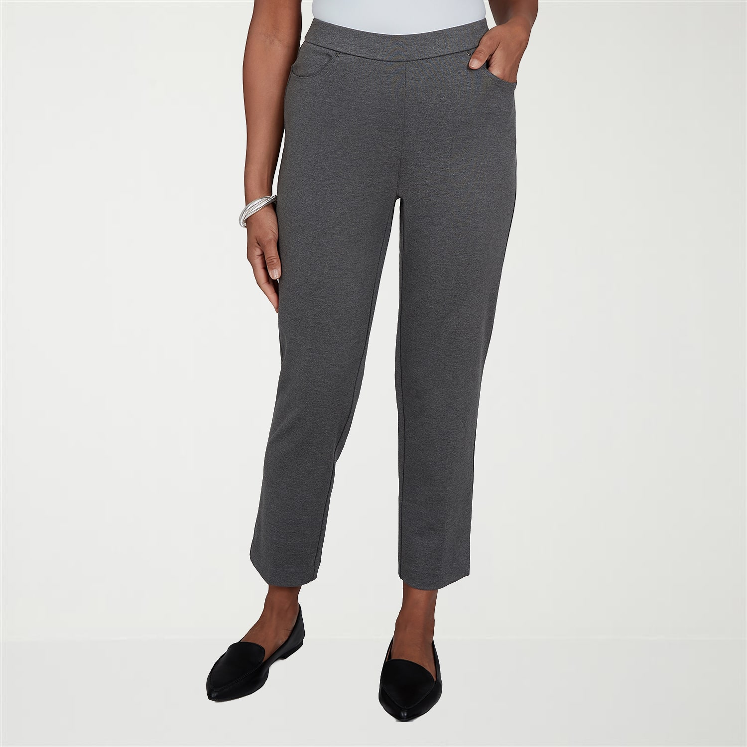 Alfred Dunner Regent Street Womens Straight Pull-On Pant