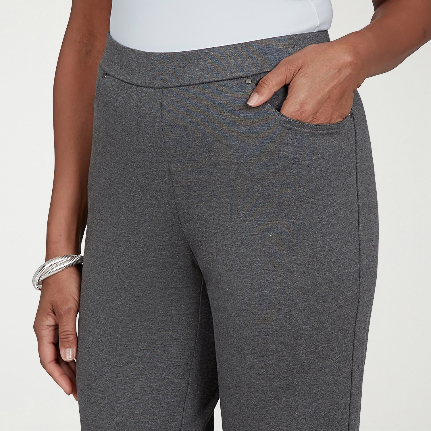 Alfred Dunner Regent Street Womens Straight Pull-On Pant