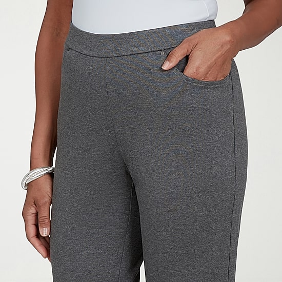 Alfred Dunner Regent Street Womens Straight Pull-On Pant