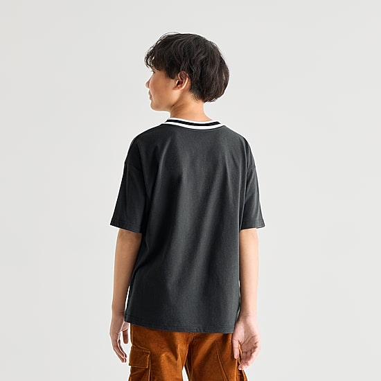 Thereabouts Little & Big Kid Boys V Neck Short Sleeve Oversized Graphic T-Shirt