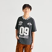 Thereabouts Little & Big Kid Boys V Neck Short Sleeve Oversized Graphic T-Shirt