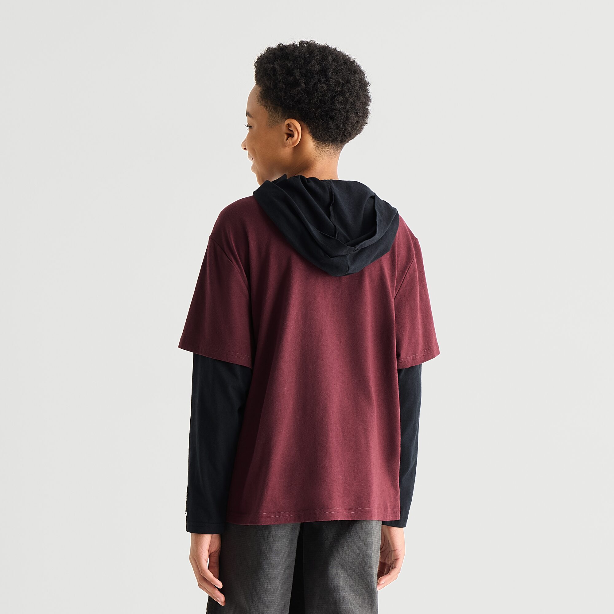One Piece Little & Big Kid Boys Hooded Long Sleeve Regular Fit Graphic T-Shirt