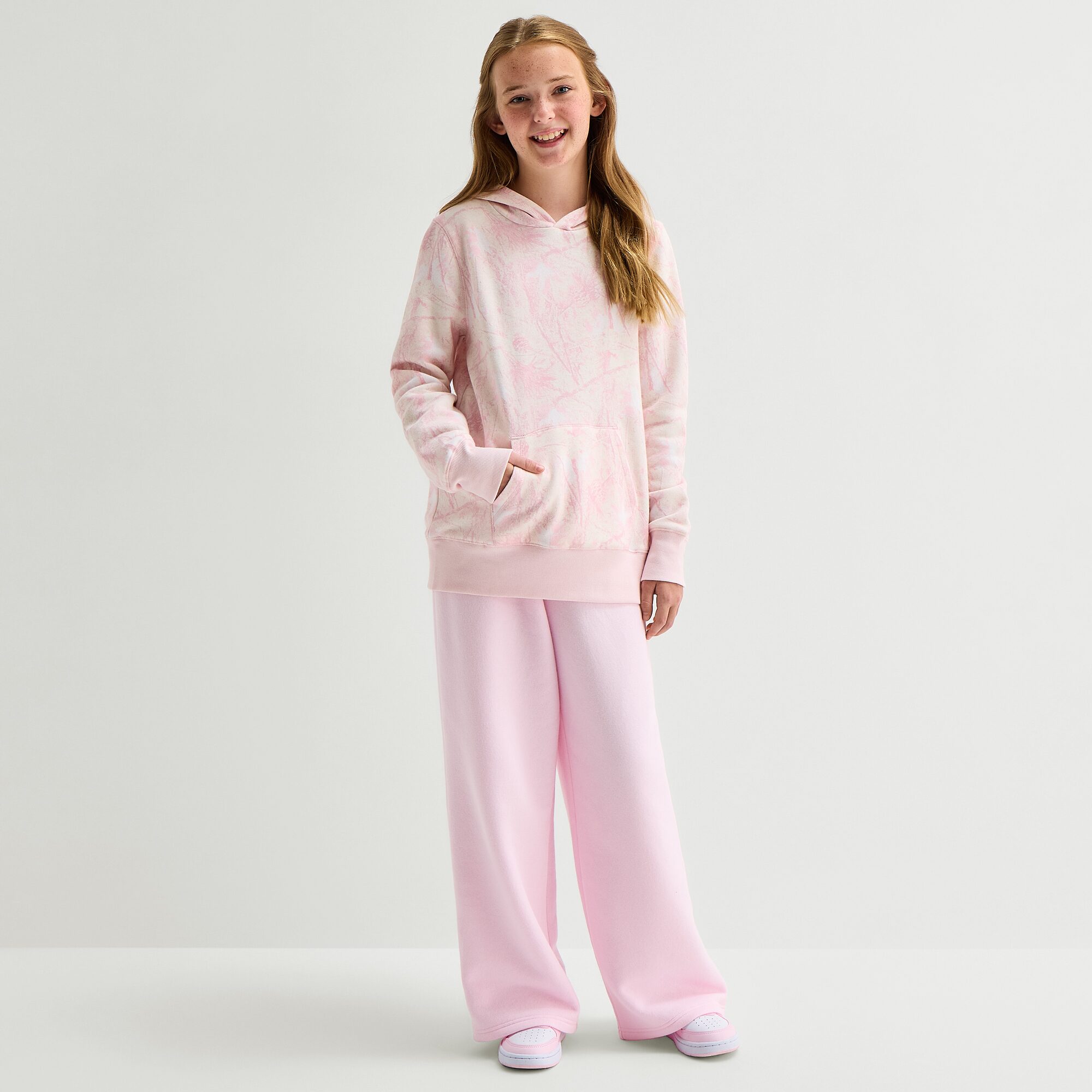 Thereabouts Little & Big Kid Girls Long Sleeve Fleece Hoodie