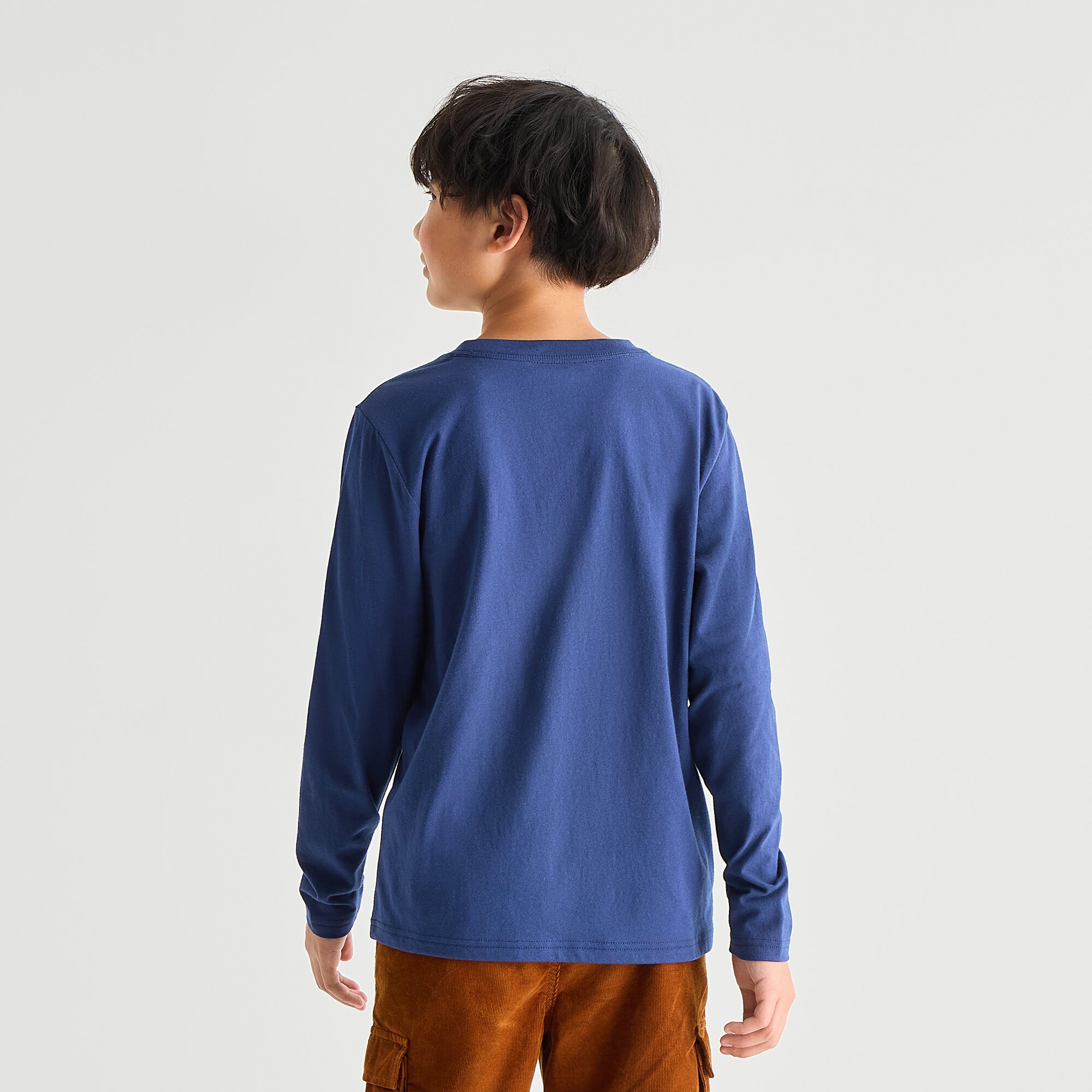 Thereabouts Little & Big Kid Boys Crew Neck Long Sleeve Regular Fit Graphic T-Shirt