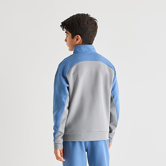 Xersion Double Knit Little & Big Kid Boys Mock Neck Long Sleeve Fleece Active Quarter-Zip Pullover