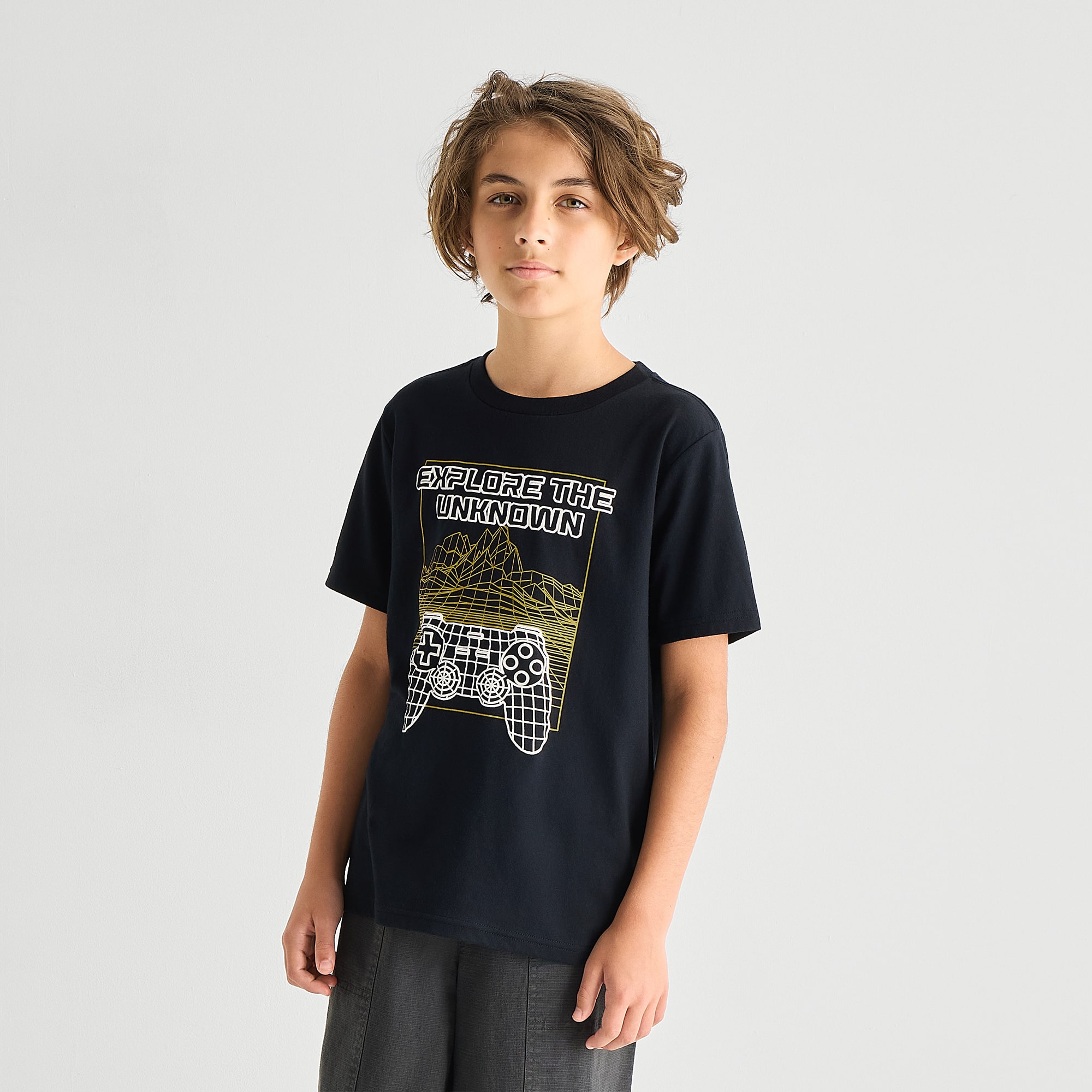 Thereabouts Little & Big Kid Boys Crew Neck Short Sleeve Regular Fit Graphic T-Shirt