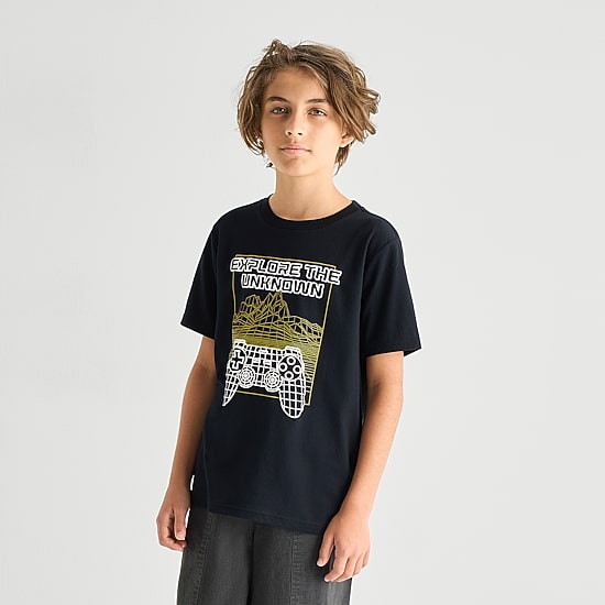 Thereabouts Little & Big Kid Boys Crew Neck Short Sleeve Regular Fit Graphic T-Shirt