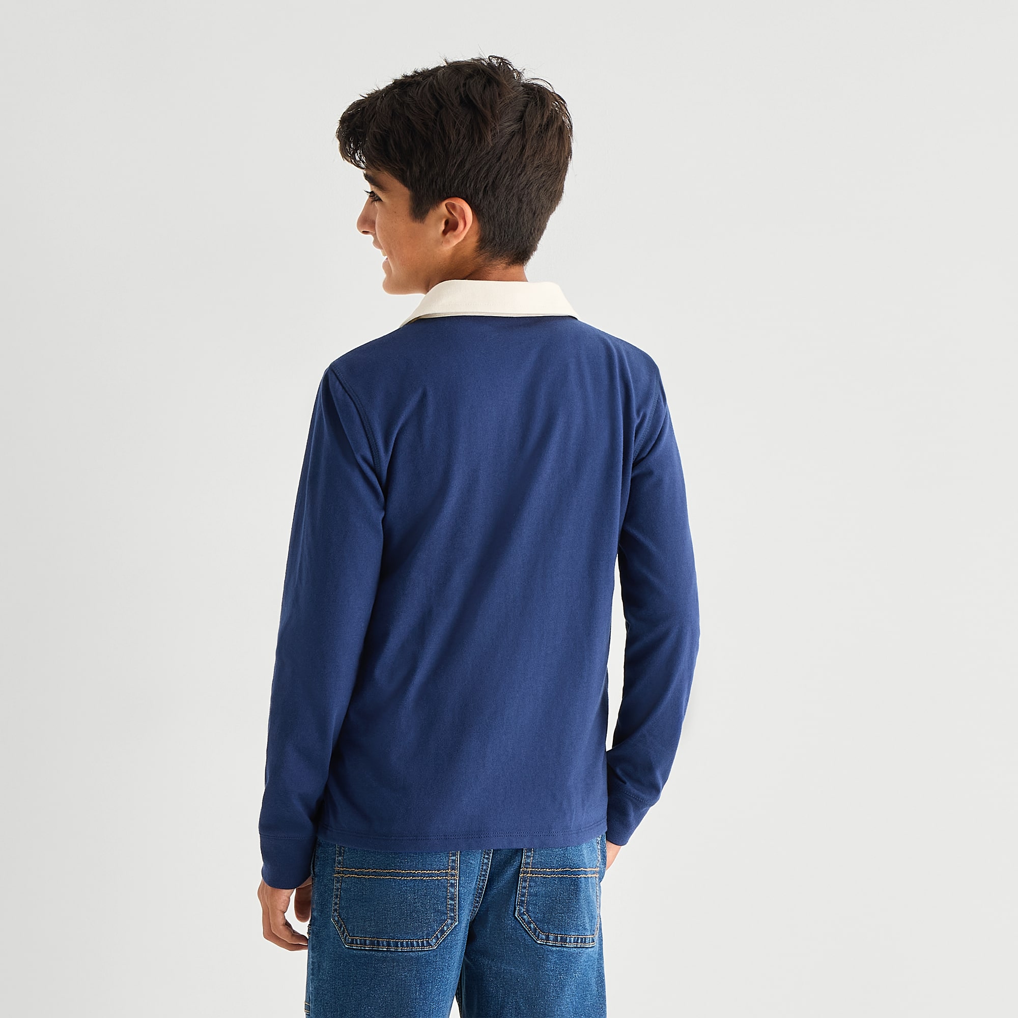 Thereabouts Little & Big Kid Boys Easy-on + Easy-off Adaptive Long Sleeve Bodysuit