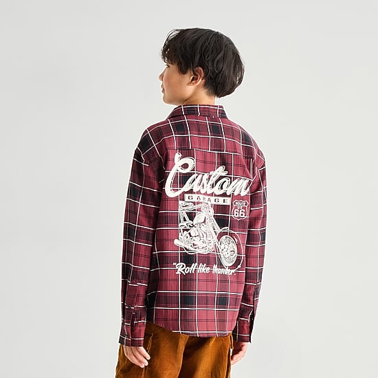 Thereabouts Little & Big Kid Boys Long Sleeve Cuffed Regular Fit Button-Down Shirt