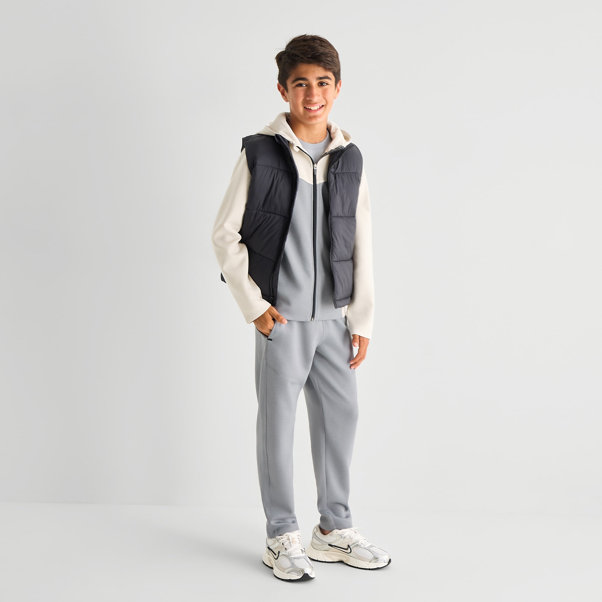 Xersion Scuba Little & Big Kid Boys Long Sleeve Zipper Active Hoodie