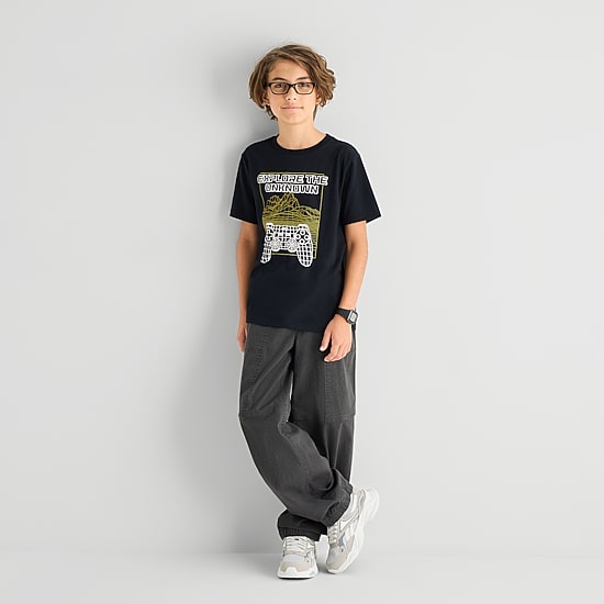 Thereabouts Little & Big Kid Boys Crew Neck Short Sleeve Regular Fit Graphic T-Shirt