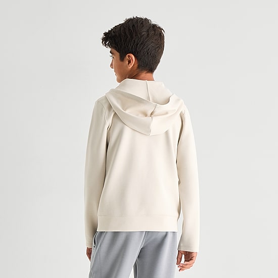Xersion Double Knit Little & Big Kid Boys Long Sleeve Fleece Zipper Active Hoodie