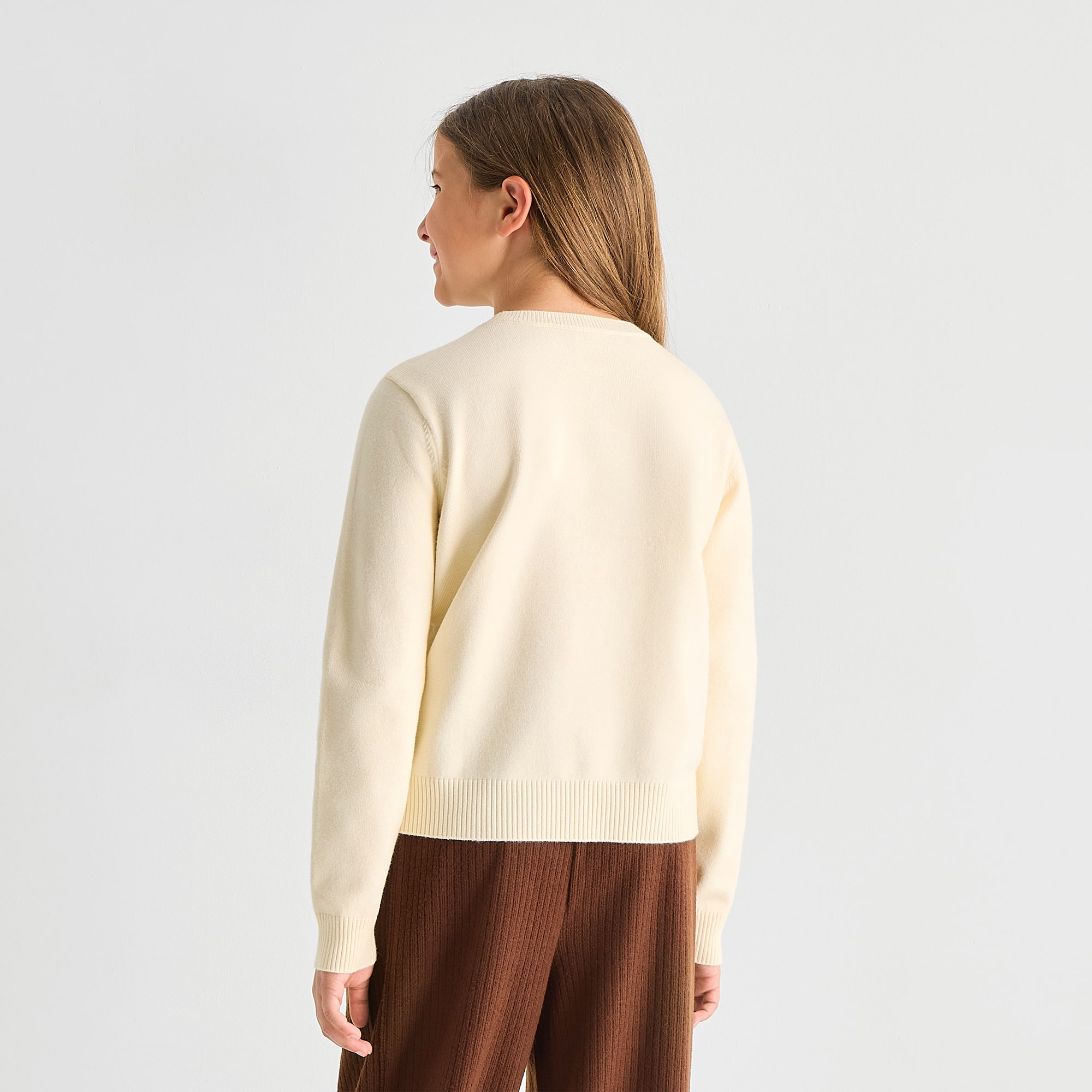 Thereabouts Little & Big Kid Girls Round Neck Long Sleeve Pullover Sweater