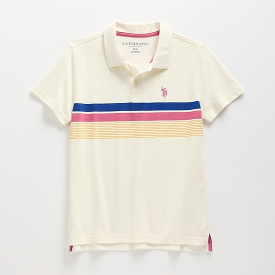 U.S. Polo Assn. Little & Big Kid Boys Short Sleeve Regular Fit Embroidered Polo Shirt