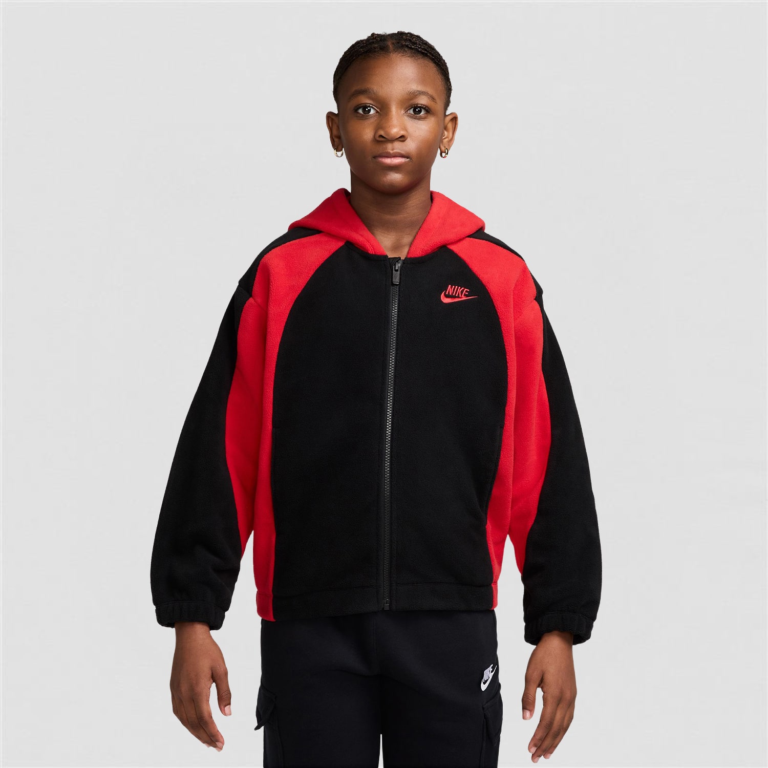 Nike Therma-FIT Big Kid Boys Long Sleeve Zipper Active Hoodie