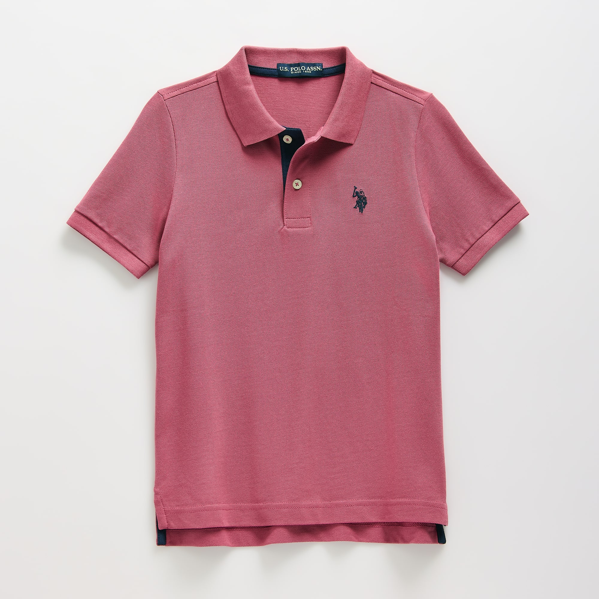 U.S. Polo Assn. Little & Big Kid Boys Short Sleeve Regular Fit Embroidered Shirt