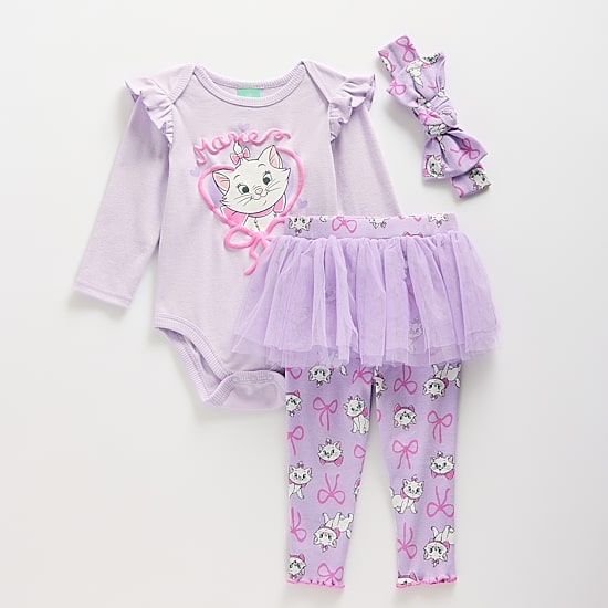 Baby Girls Marie Knit 3-pc. Pant Set