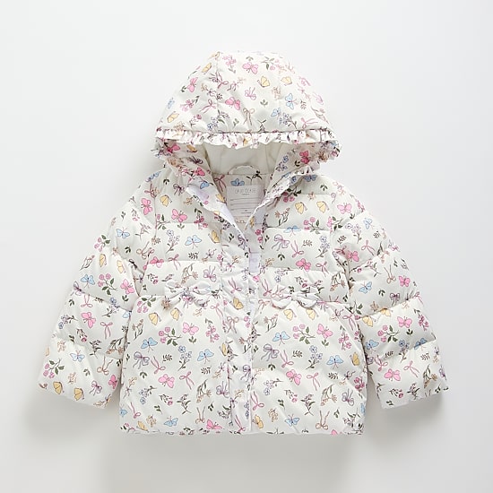 Okie Dokie Toddler Girls Adaptive Easy-on + Easy-off Midweight Puffer Jacket