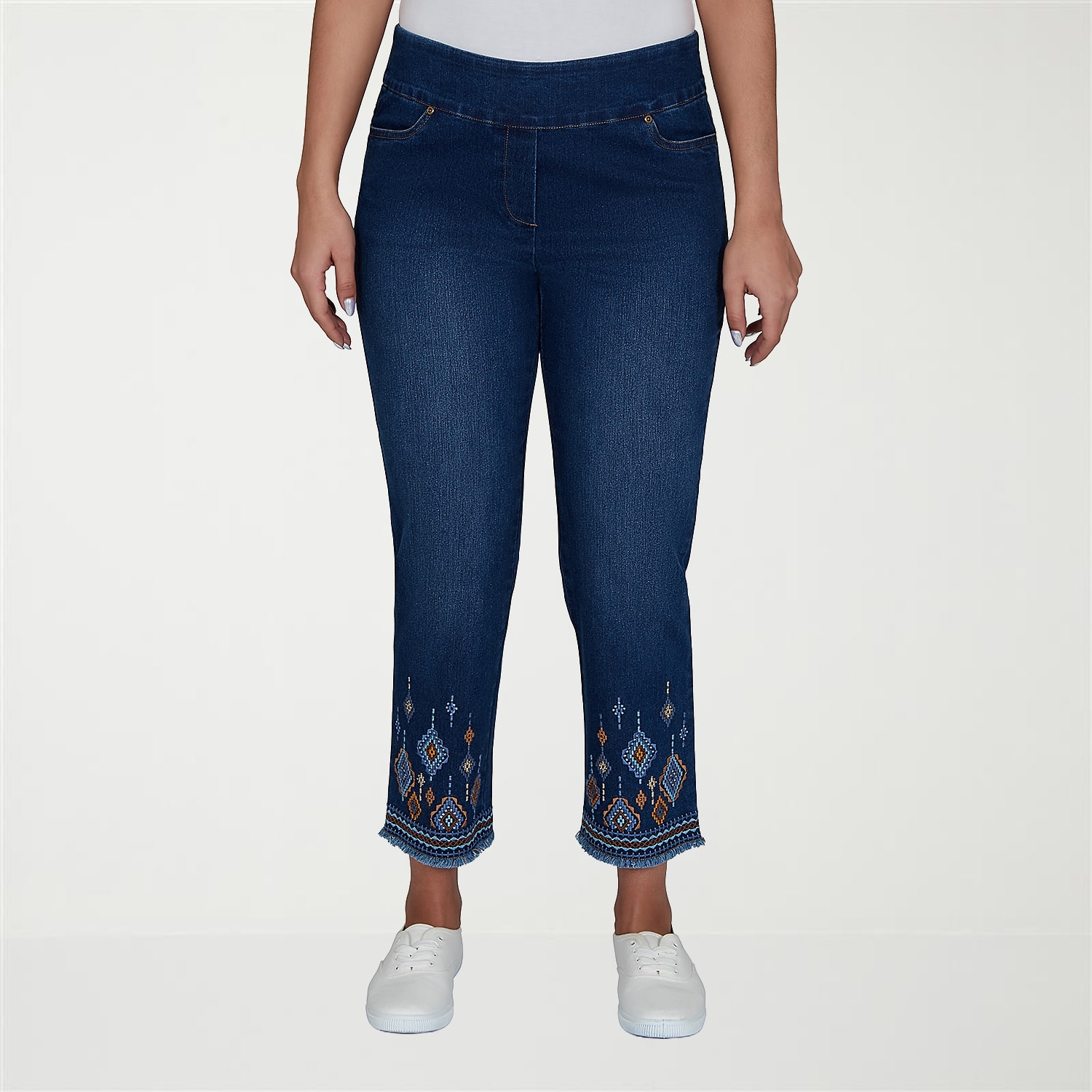 Alfred Dunner Tuscany Womens Cropped Jean
