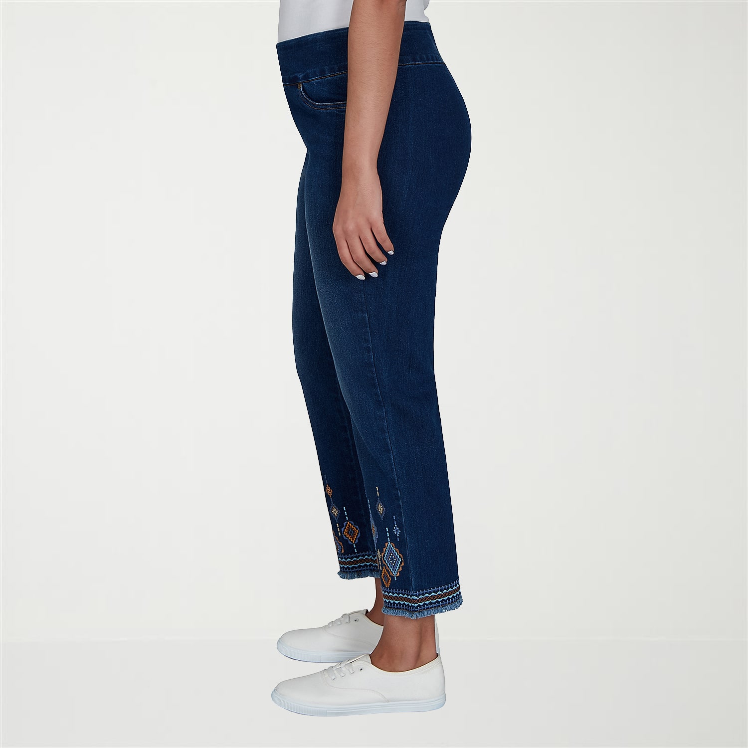 Alfred Dunner Tuscany Womens Cropped Jean