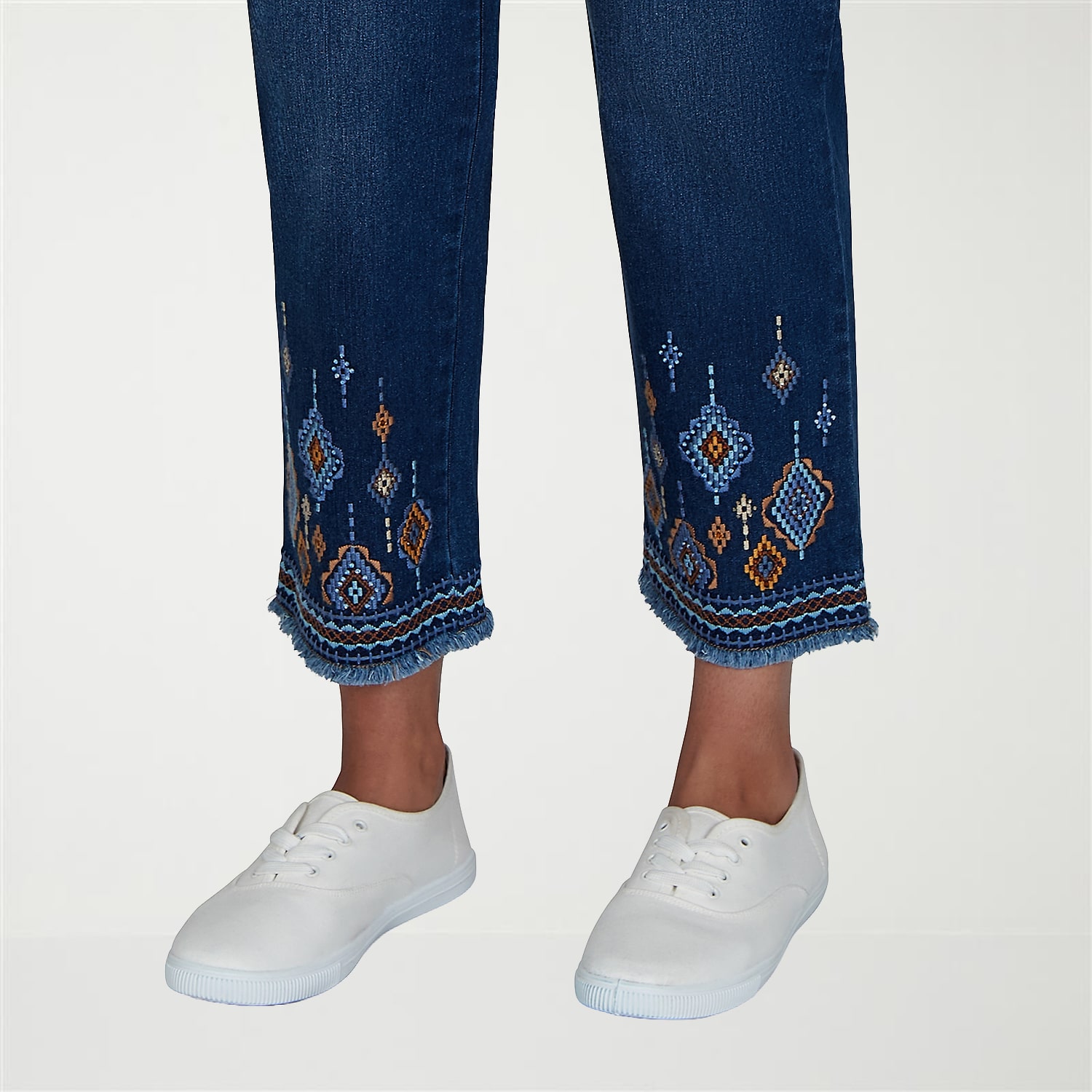 Alfred Dunner Tuscany Womens Cropped Jean