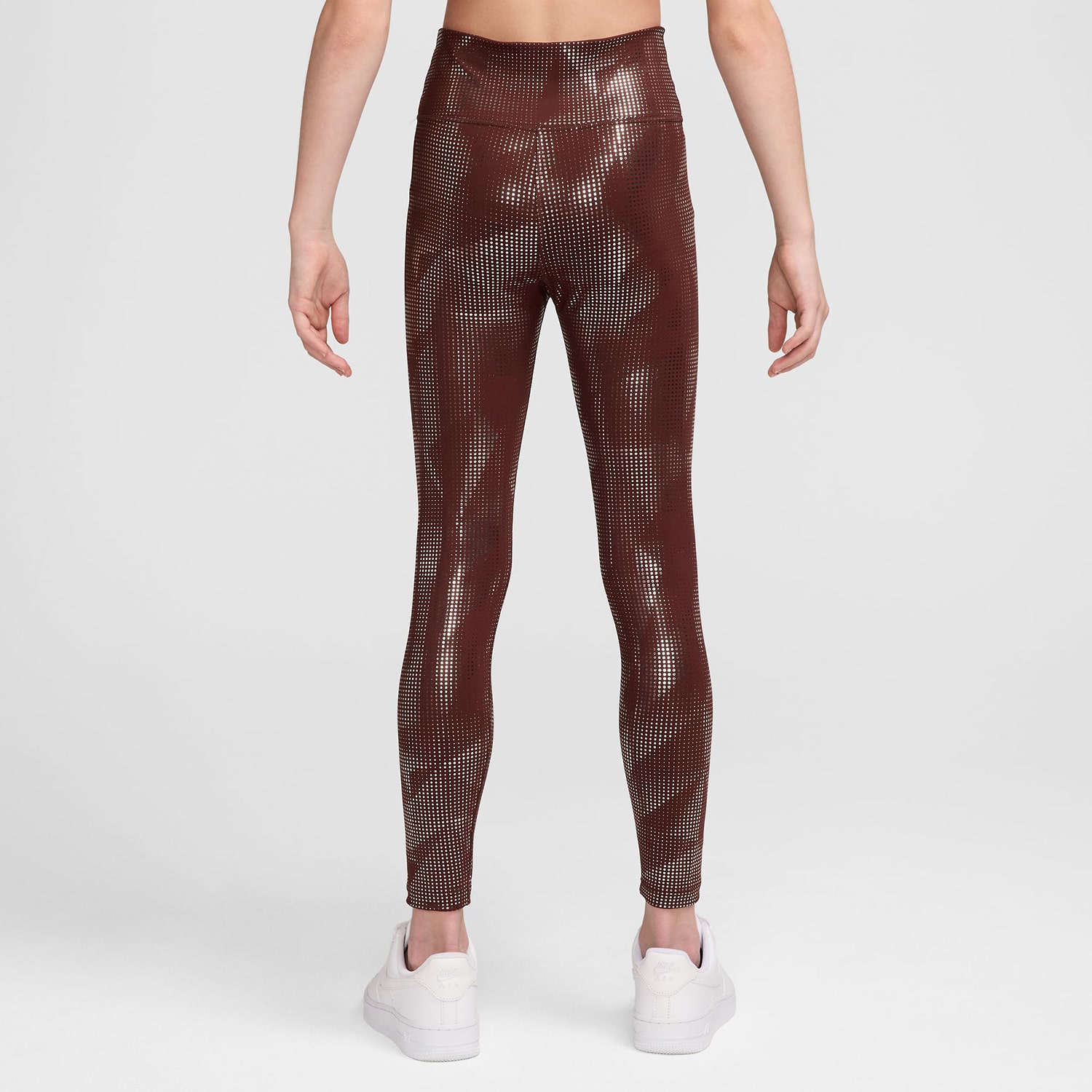 Nike Dri-Fit One Active Big Kid Girls Quick Dry Knit Slim Full Length Leggings