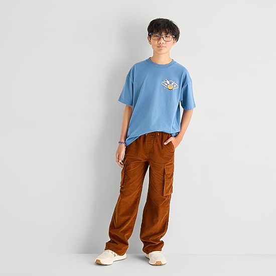 Thereabouts Little & Big Kid Boys Crew Neck Short Sleeve Oversized Graphic T-Shirt