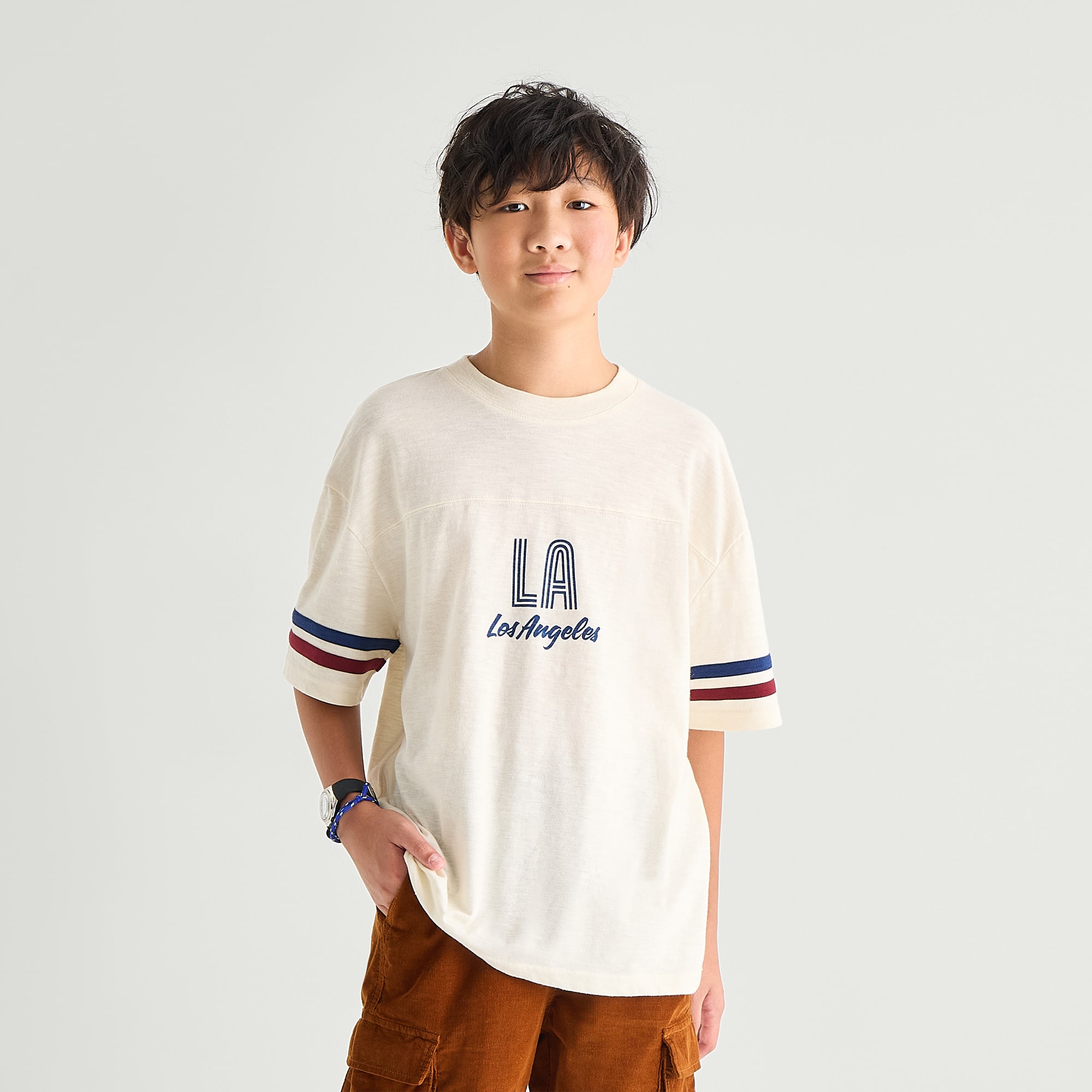 Thereabouts Little & Big Kid Boys Crew Neck Short Sleeve Oversized Graphic T-Shirt