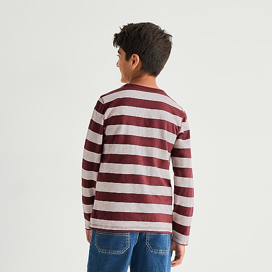 Thereabouts Little & Big Kid Boys Bodysuit Closure Easy-on + Easy-off Adaptive Crew Neck Long Sleeve Bodysuit