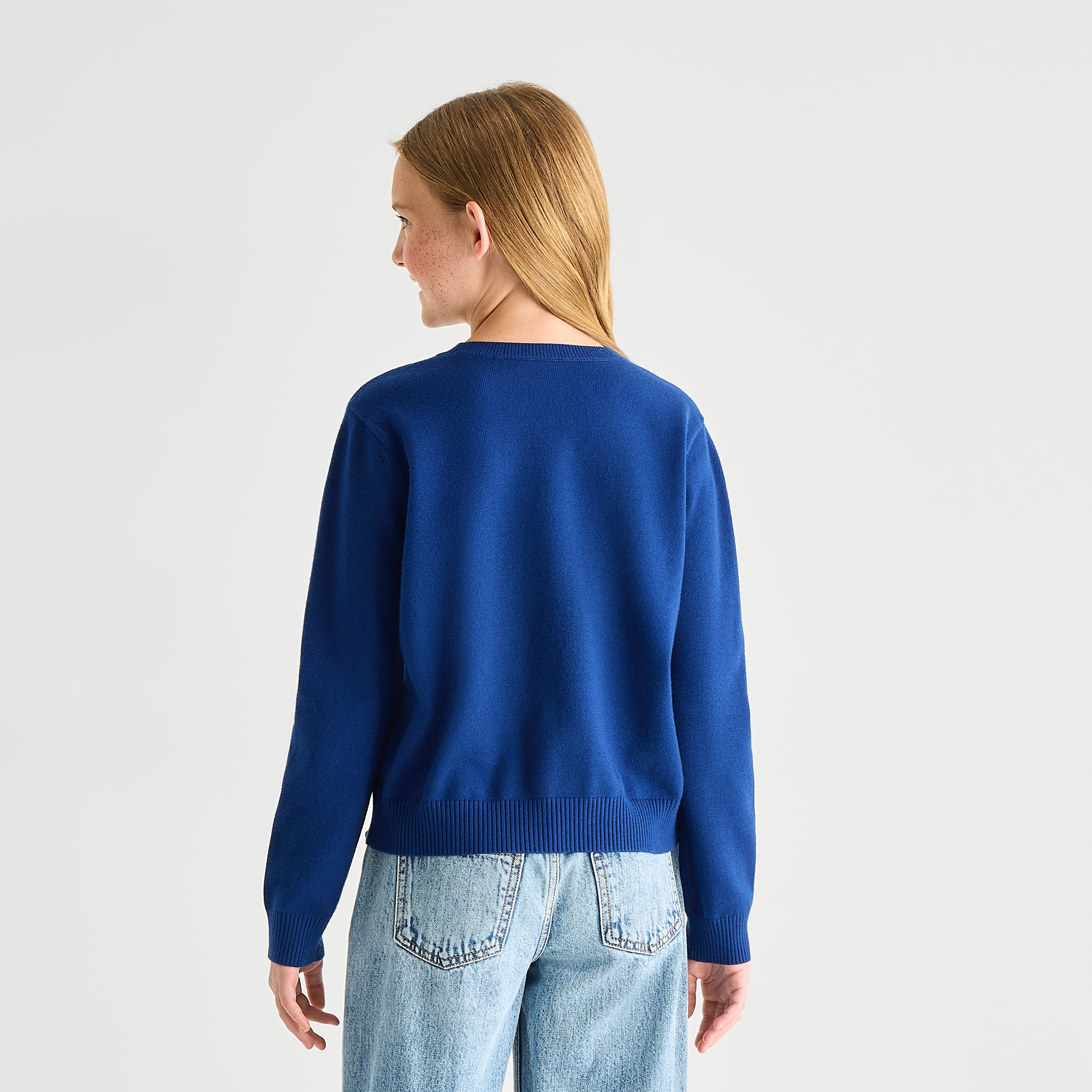 Thereabouts Little & Big Kid Girls Round Neck Long Sleeve Pullover Sweater