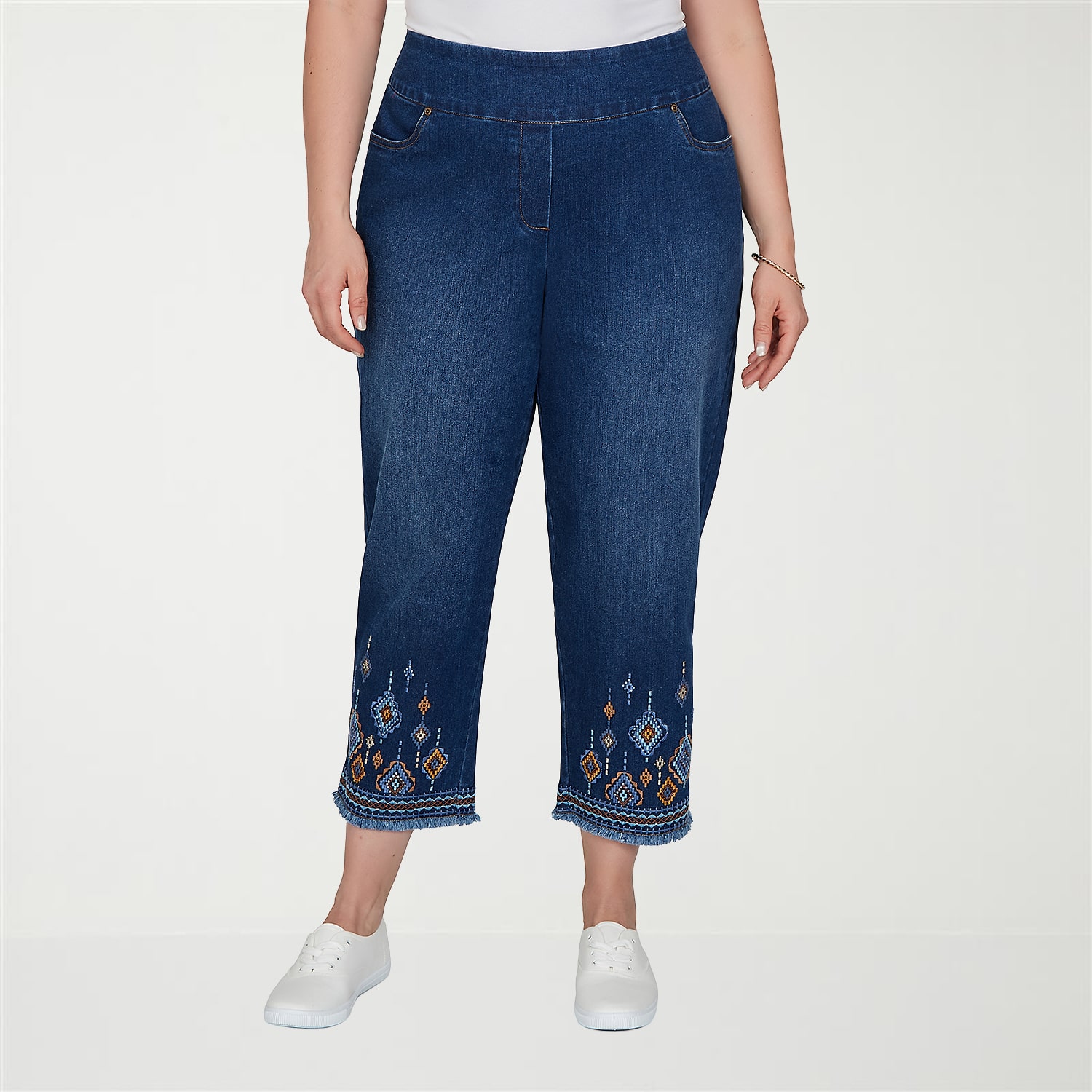 Alfred Dunner Tuscany Womens - Plus Straight Leg Jean