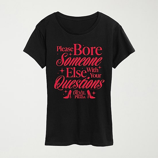 Please Bore Someone Devil Wears Prada Womens Crew Neck Short Sleeve Regular Fit Graphic T-Shirt