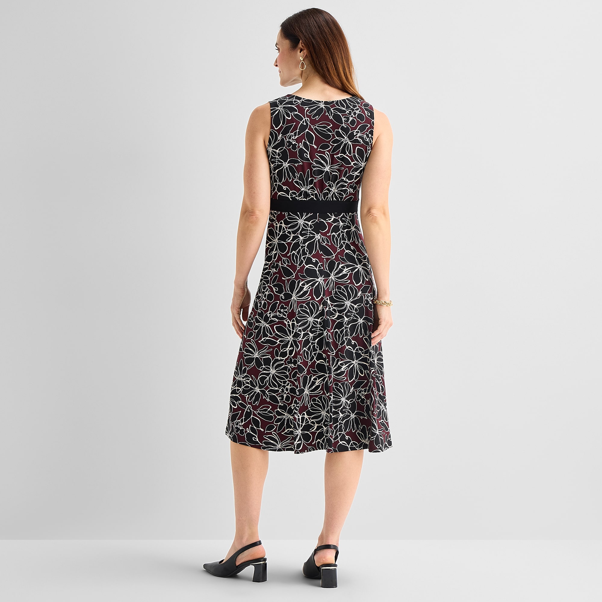 Studio 1 Womens Floral Jacket Dress