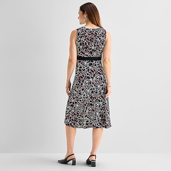 Studio 1 Womens Floral Jacket Dress
