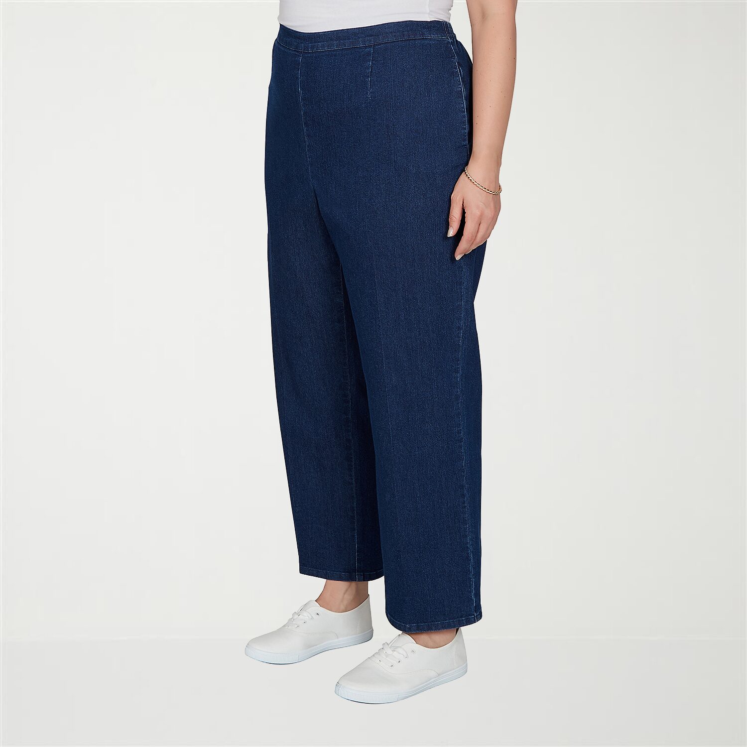 Alfred Dunner Tuscany Womens Straight Leg Jean