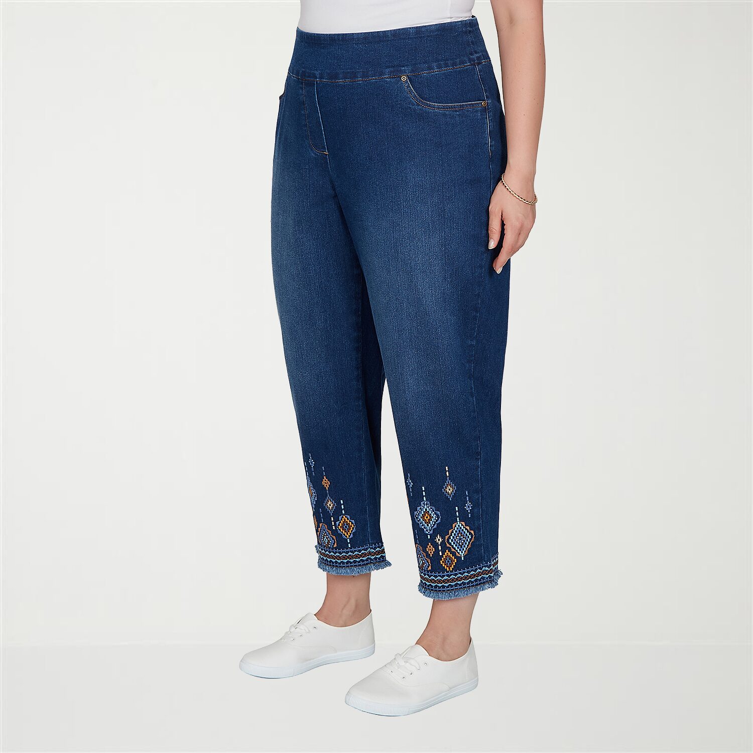 Alfred Dunner Tuscany Womens - Plus Straight Leg Jean