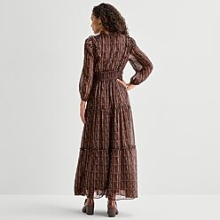 3/4 Sleeve Brown Dresses - Women