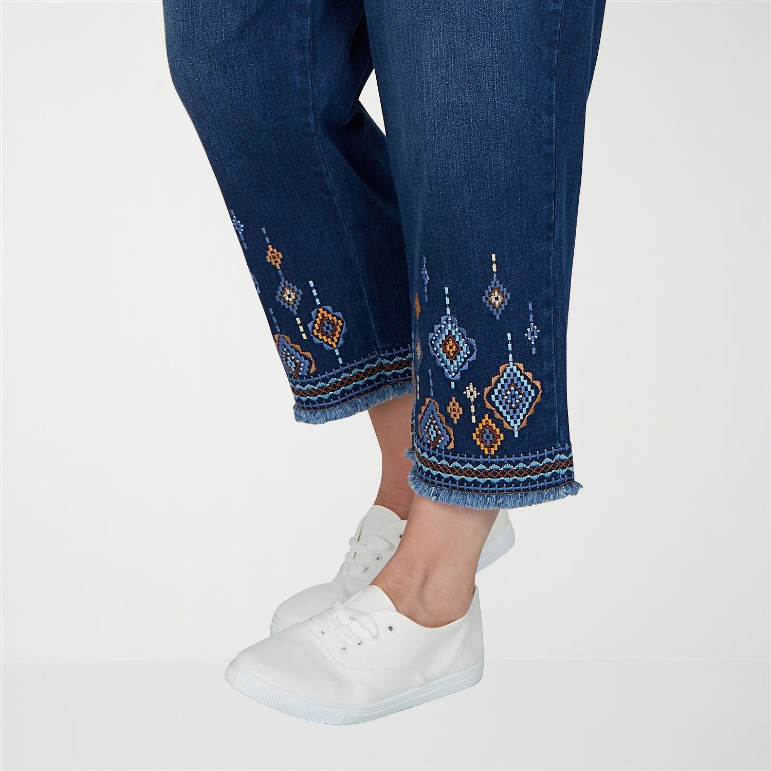 Alfred Dunner Tuscany Womens - Plus Straight Leg Jean