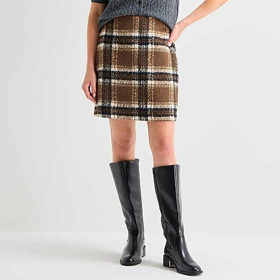 St. John's Bay Womens Mini A-Line Skirt