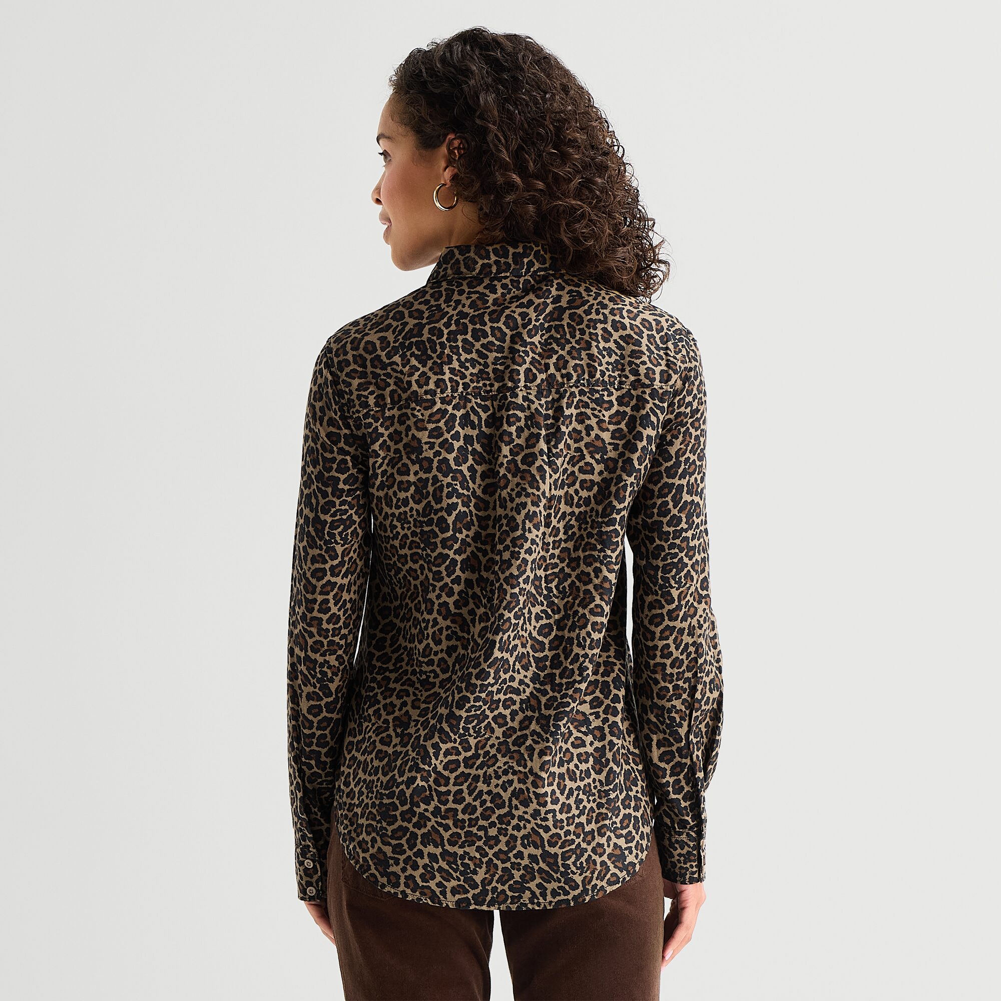 St. John's Bay Womens Long Sleeve Regular Fit Button-Down Shirt