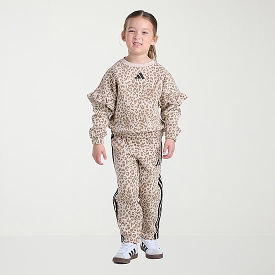adidas Little Girls Knit 2-pc. Pant Set