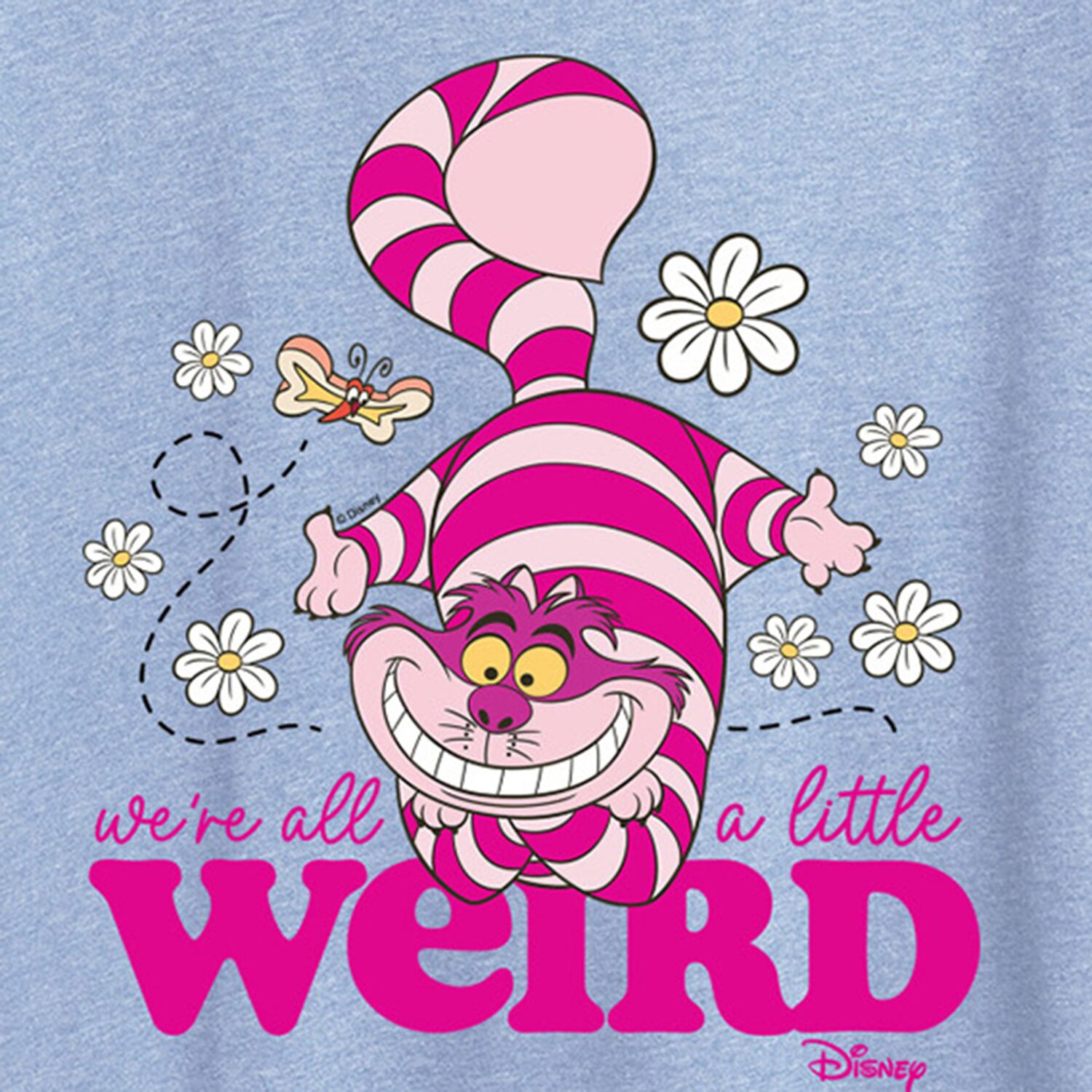 Were All A Little Weird Womens Crew Neck Short Sleeve Regular Fit Alice Wonderland Graphic T-Shirt