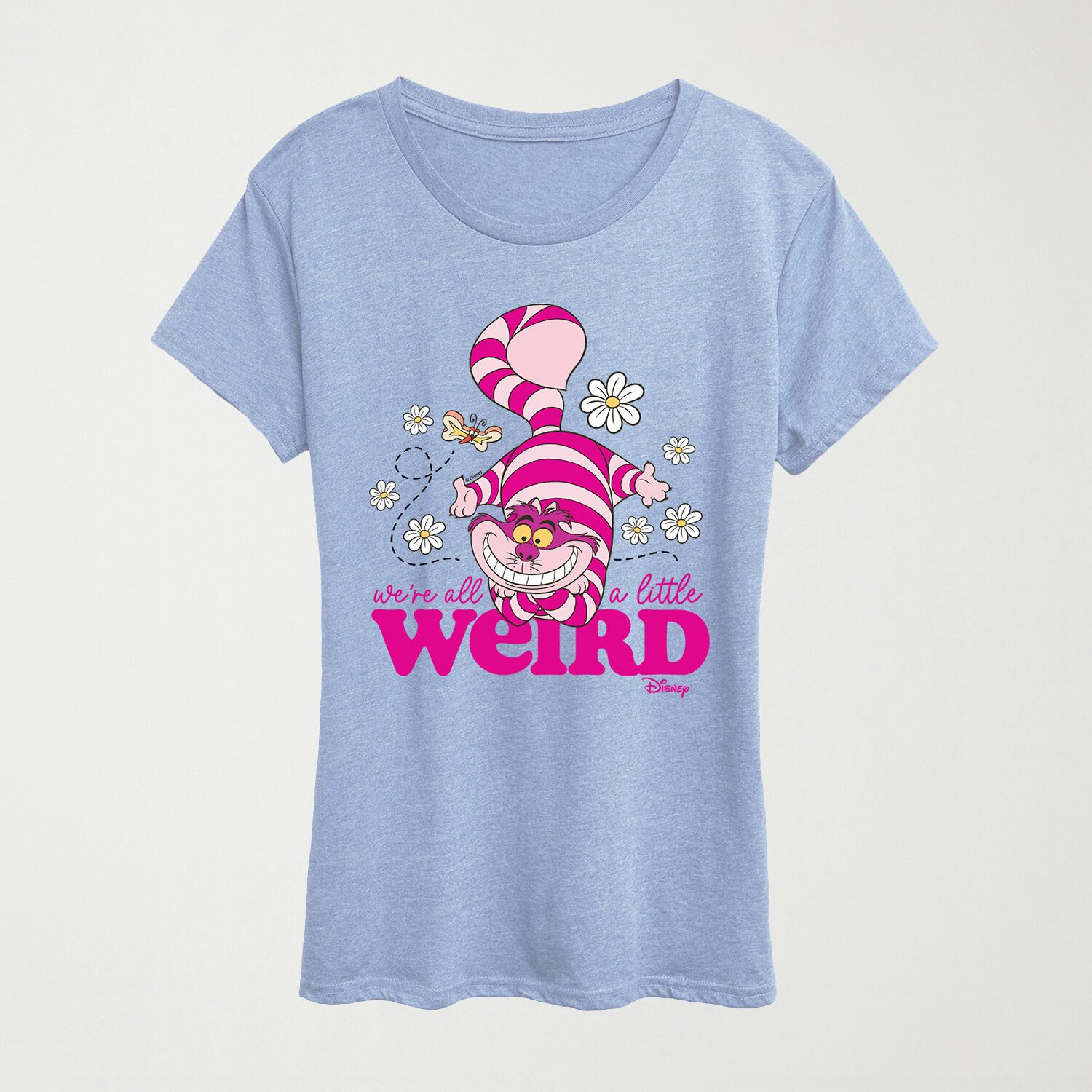 Were All A Little Weird Womens Crew Neck Short Sleeve Regular Fit Alice Wonderland Graphic T-Shirt