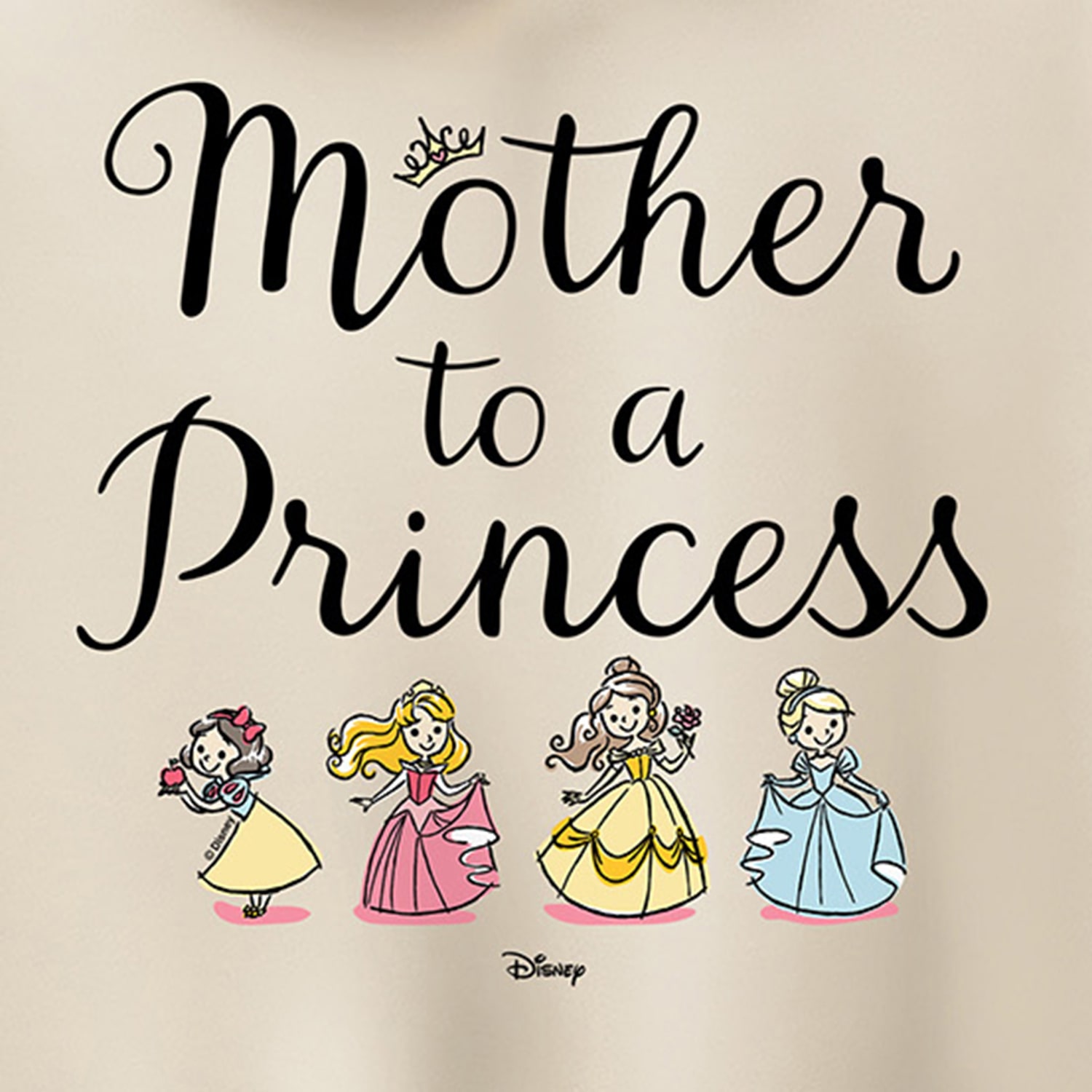 Mother To Princess Womens Crew Neck Short Sleeve Regular Fit Graphic T-Shirt