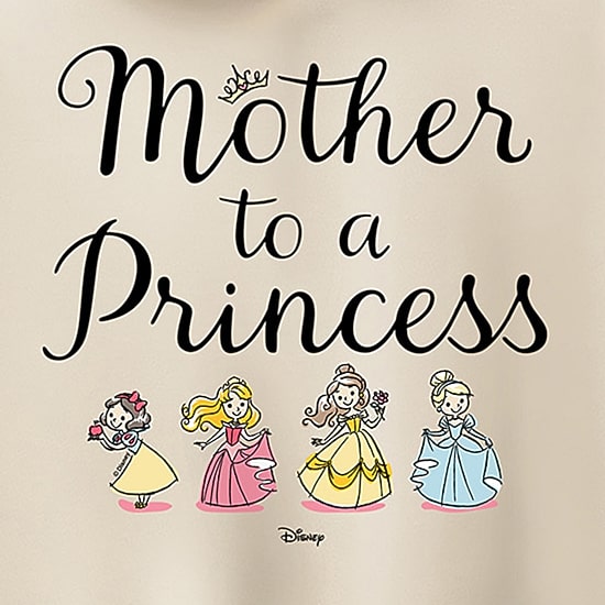 Mother To Princess Womens Crew Neck Short Sleeve Regular Fit Princess Graphic T-Shirt
