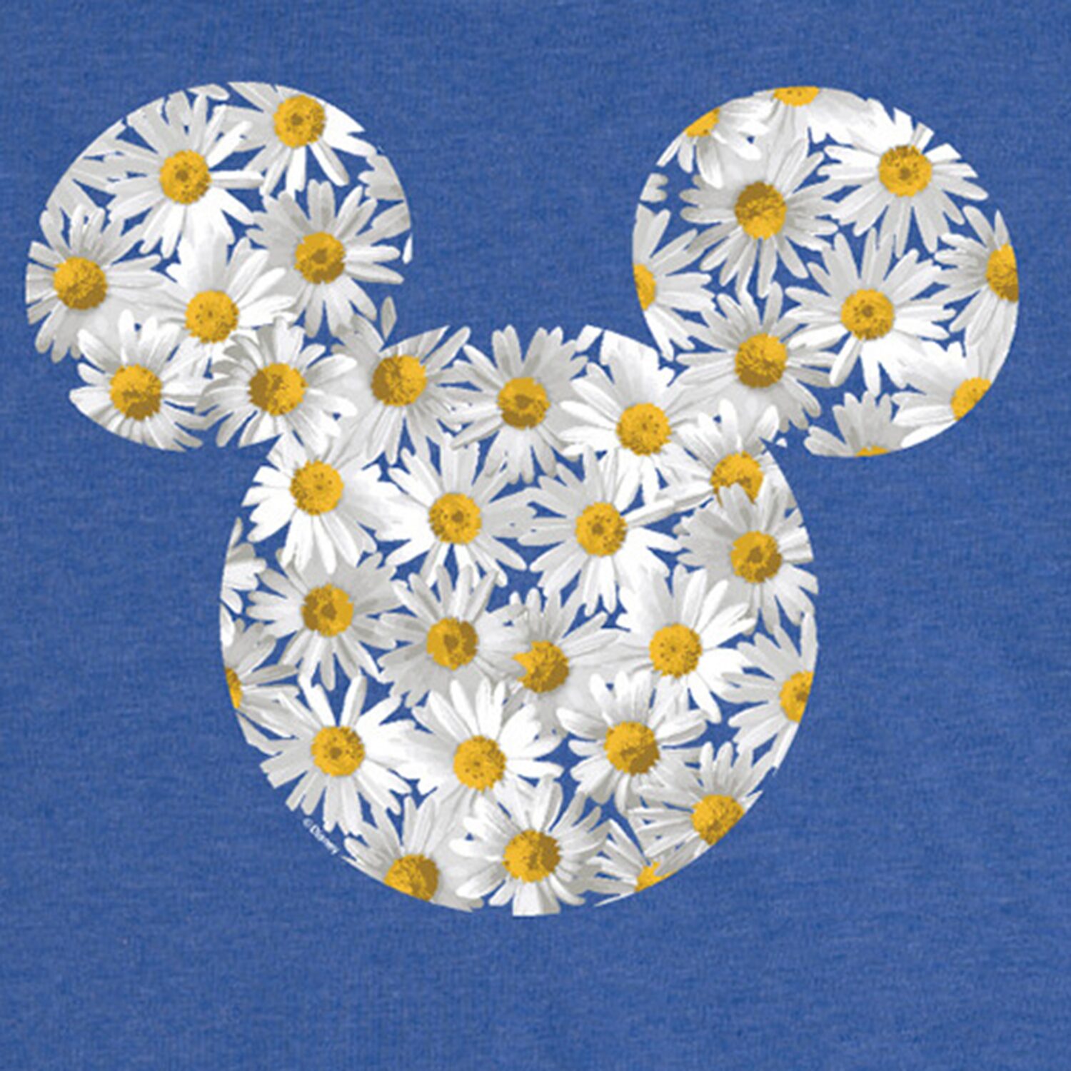 Head Daisies Womens Crew Neck Short Sleeve Regular Fit Mickey Mouse Graphic T-Shirt