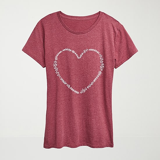Womens Crew Neck Short Sleeve Regular Fit Graphic T-Shirt
