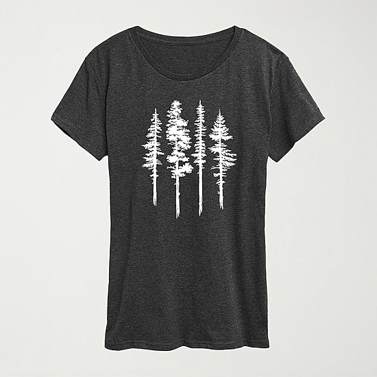 Womens Crew Neck Short Sleeve Regular Fit Graphic T-Shirt