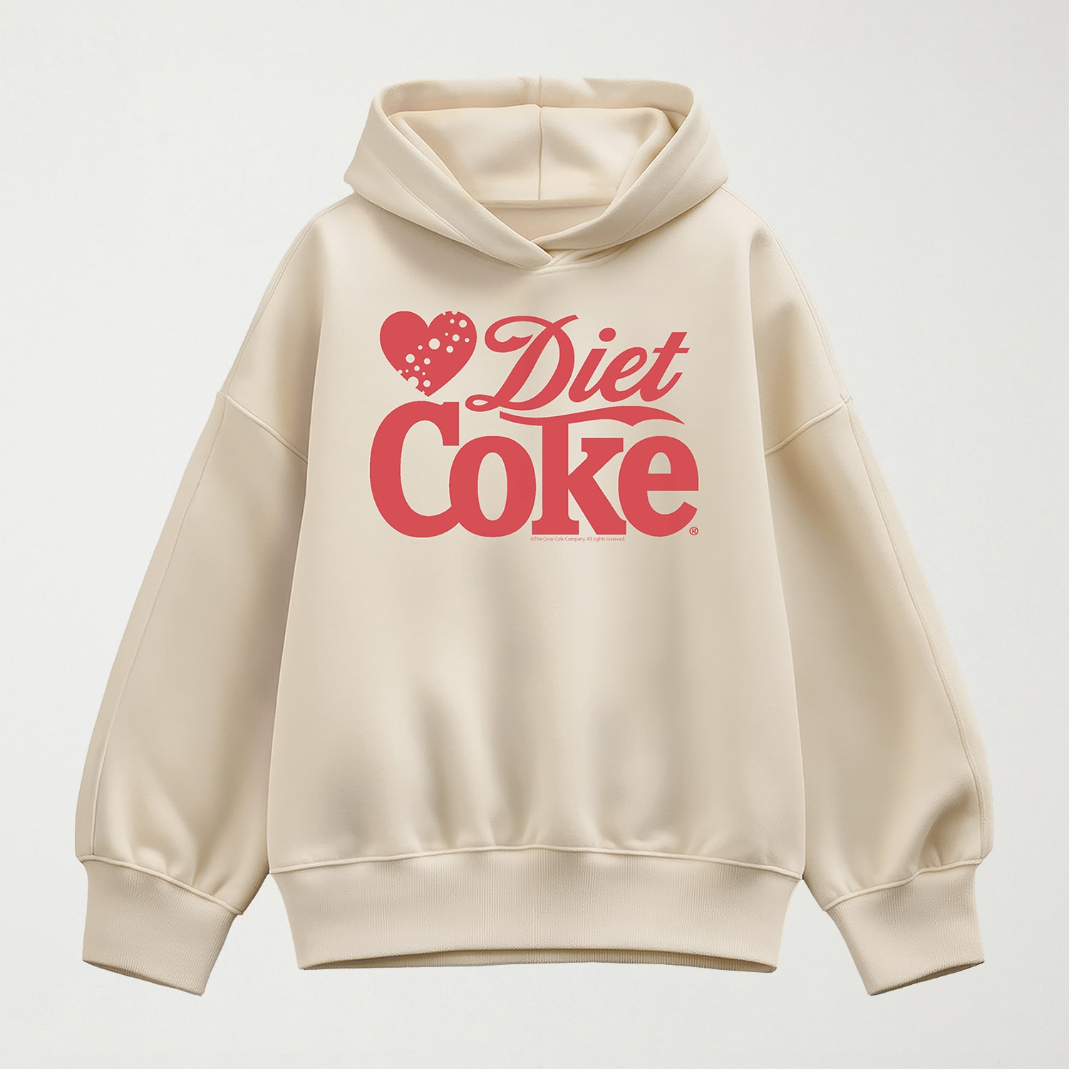 Diet Coke Heart Womens Long Sleeve Hoodie